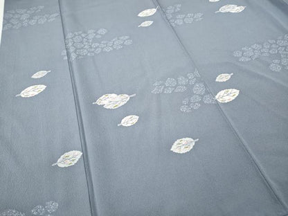 平和屋着物●上質な小紋　舞葉文　正絹　逸品　CABI9764ut