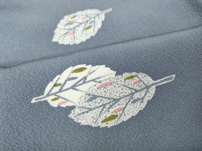 平和屋着物●上質な小紋　舞葉文　正絹　逸品　CABI9764ut