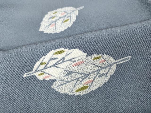 平和屋着物●上質な小紋　舞葉文　正絹　逸品　CABI9764ut
