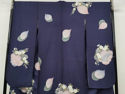 平和屋着物●豪華振袖　舞花文　金彩　正絹　逸品　CABI9767ut