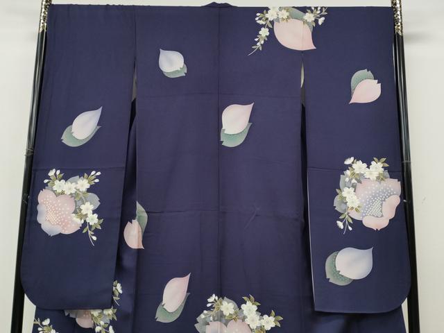 平和屋着物●豪華振袖　舞花文　金彩　正絹　逸品　CABI9767ut