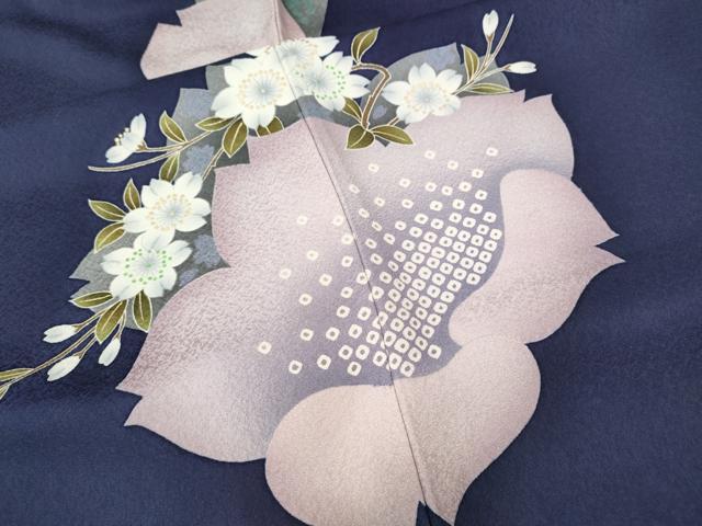 平和屋着物●豪華振袖　舞花文　金彩　正絹　逸品　CABI9767ut