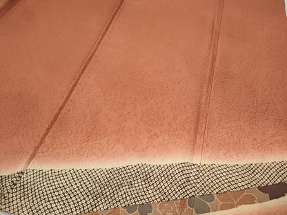 平和屋着物●訪問着　鹿の子舞花文　暈し染め　金彩　正絹　逸品　CABI9769ut