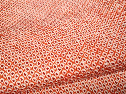 平和屋着物●大変加工の良い総絞り小紋　正絹　逸品　CABI9772ut