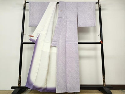 平和屋着物●大変加工の良い総絞り小紋　正絹　逸品　CABI9773ut