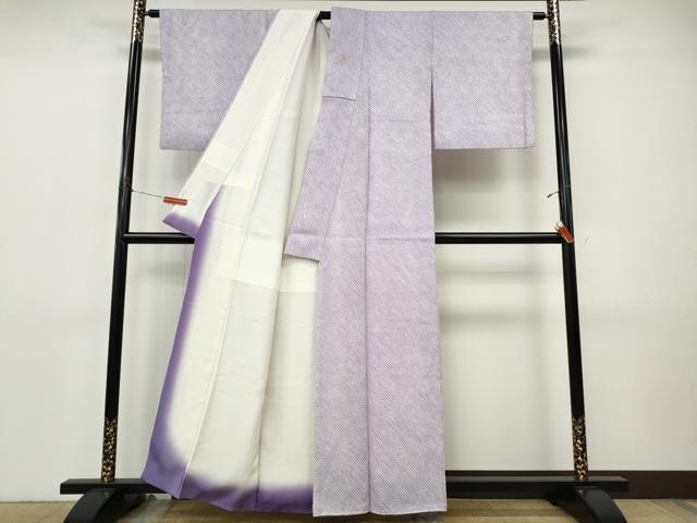 平和屋着物●大変加工の良い総絞り小紋　正絹　逸品　CABI9773ut