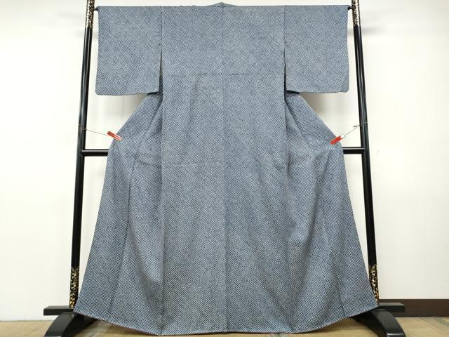 平和屋着物●大変加工の良い総絞り小紋　正絹　逸品　CABI9774ut