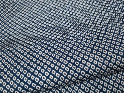 平和屋着物●大変加工の良い総絞り小紋　正絹　逸品　CABI9774ut