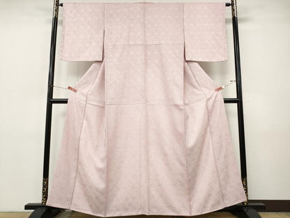 平和屋着物●大変加工の良い総絞り小紋　正絹　逸品　CABI9775ut