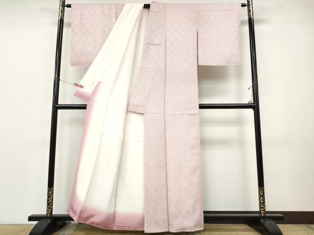 平和屋着物●大変加工の良い総絞り小紋　正絹　逸品　CABI9775ut