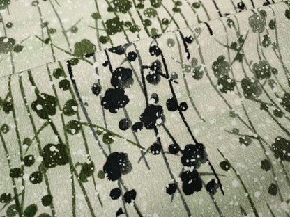 平和屋着物●上質な小紋　枝梅文　正絹　逸品　CABI9778ut