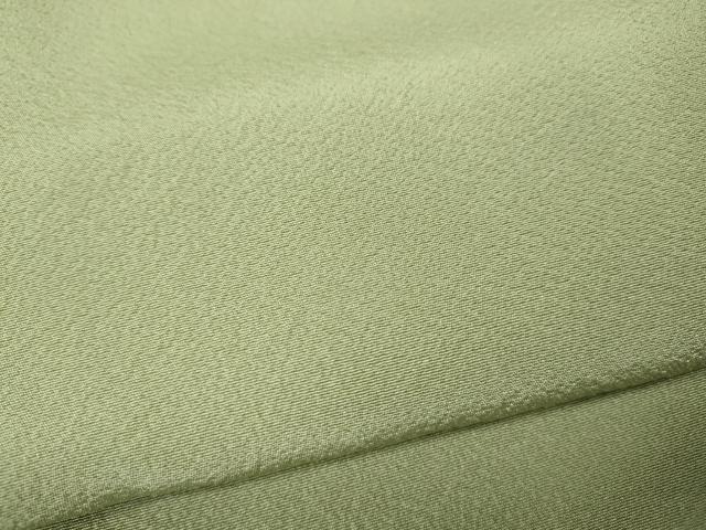 平和屋着物▼豪華色留袖　友禅　枝花文　抹茶色　正絹　逸品　CABI9781ut