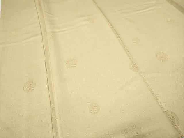 平和屋着物●上質な色無地　舞花地紋　蜂蜜色　ますいわ屋扱い　正絹　逸品　CABI9783ut