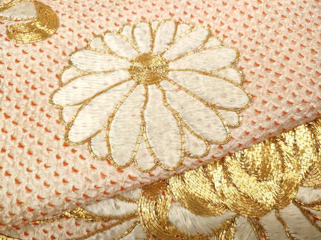 平和屋着物●豪華振袖　駒刺繍　絞り　乱菊　舞花文　正絹　逸品　CABI9787ut