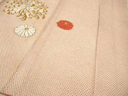 平和屋着物●豪華振袖　駒刺繍　絞り　乱菊　舞花文　正絹　逸品　CABI9787ut