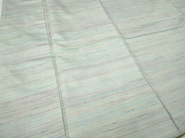 平和屋着物●紅花紬　米沢　横段霞文　正絹　逸品　CABI9790ut