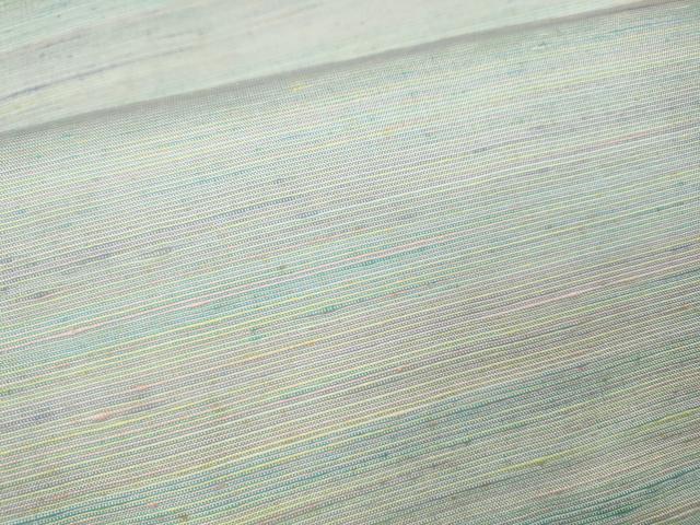 平和屋着物●紅花紬　米沢　横段霞文　正絹　逸品　CABI9790ut