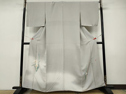 平和屋着物●訪問着　友禅　作家物　草花文　暈し染め　正絹　逸品　CABI9792ut