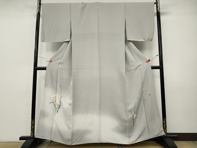 平和屋着物●訪問着　友禅　作家物　草花文　暈し染め　正絹　逸品　CABI9792ut