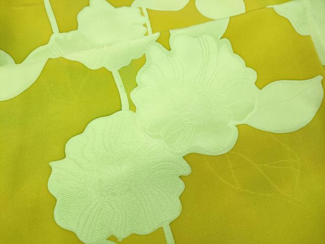 平和屋着物●上質な小紋　地紋起こし　枝花文　正絹　逸品　CABI9793ut