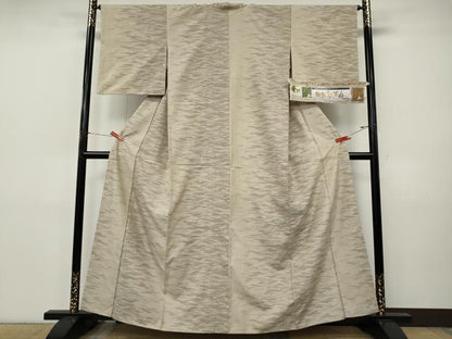平和屋着物●結城紬　結織あしぎぬ　100亀甲　吉祥文　結識苑　証紙付き　正絹　逸品　CABI9798ut