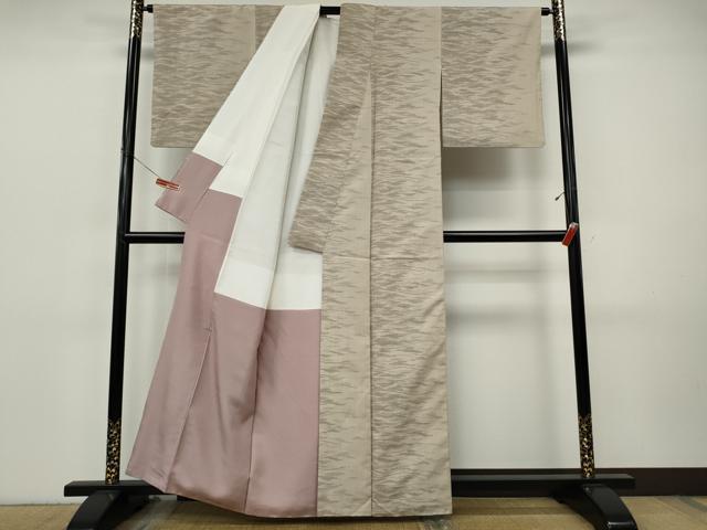 平和屋着物●結城紬　結織あしぎぬ　100亀甲　吉祥文　結識苑　証紙付き　正絹　逸品　CABI9798ut