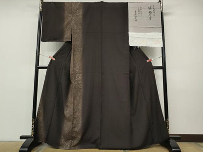 平和屋着物●訪問着　京友禅摺り染　銀黎舎　長居賢珠　金銀彩　上代98万　反端付き　正絹　逸品　CABI9800ut