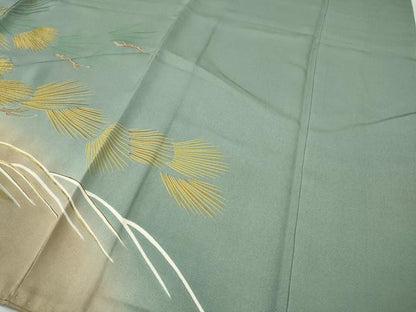 平和屋着物●創業460年・千總　色留袖　刺繍　立波松葉文　暈し染め　金彩　三越扱い　正絹　逸品　CABI9803ut