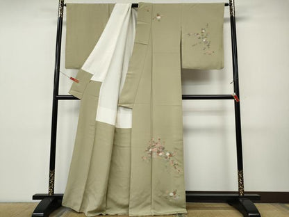 平和屋着物●中国三大刺繍　相良刺繍　総刺繍　訪問着　枝花文　ますいわ屋扱い　正絹　逸品　CABI9804ut