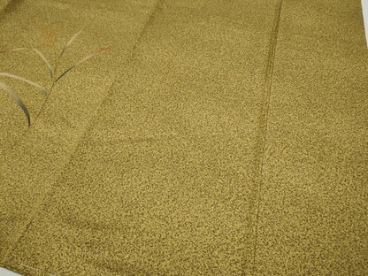 平和屋着物●訪問着　手描き　草花文　金彩　ますいわ屋扱い　正絹　逸品　CABI9811ut