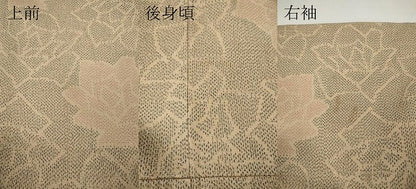 平和屋着物▼本塩沢　舞花文　正絹　逸品　CABI9825ut