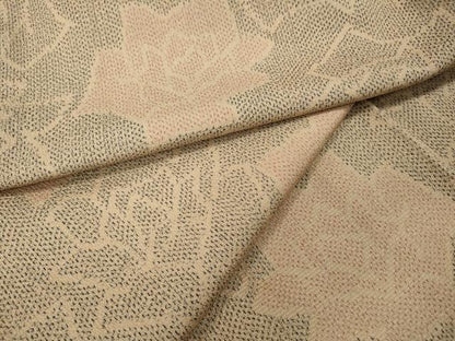 平和屋着物▼本塩沢　舞花文　正絹　逸品　CABI9825ut