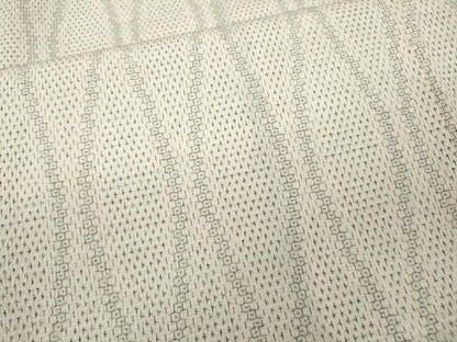平和屋着物●白鷹お召　80亀甲　立涌文　正絹　逸品　CABI9837ut
