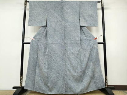 平和屋着物●大変加工の良い総絞り小紋　正絹　逸品　CABI9839ut
