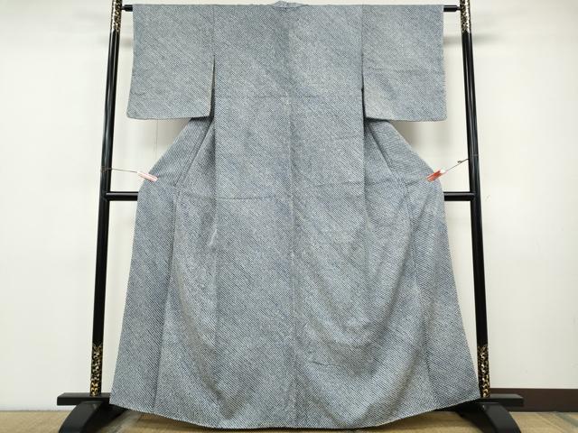 平和屋着物●大変加工の良い総絞り小紋　正絹　逸品　CABI9839ut