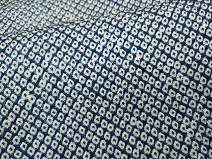 平和屋着物●大変加工の良い総絞り小紋　正絹　逸品　CABI9839ut