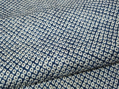 平和屋着物●大変加工の良い総絞り小紋　正絹　逸品　CABI9839ut
