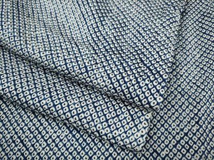 平和屋着物●大変加工の良い総絞り小紋　正絹　逸品　CABI9839ut