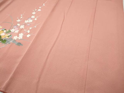 平和屋着物●訪問着　友禅　草花文　暈し染め　正絹　逸品　CABI9840ut