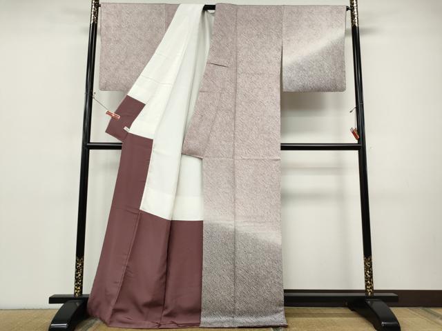 平和屋着物●訪問着　総絞り　霞文　暈し染め　正絹　逸品　CABI9848ut
