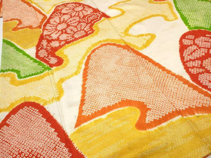 平和屋着物●豪華振袖　総絞り　エ霞遠山花文　金彩　正絹　逸品　CABI9849ut