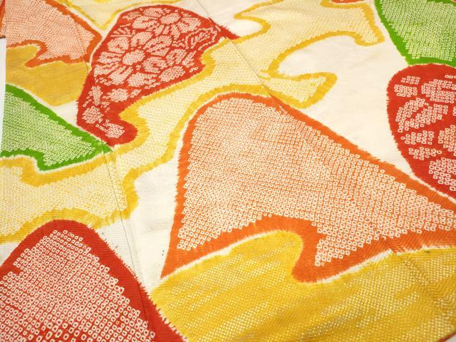 平和屋着物●豪華振袖　総絞り　エ霞遠山花文　金彩　正絹　逸品　CABI9849ut