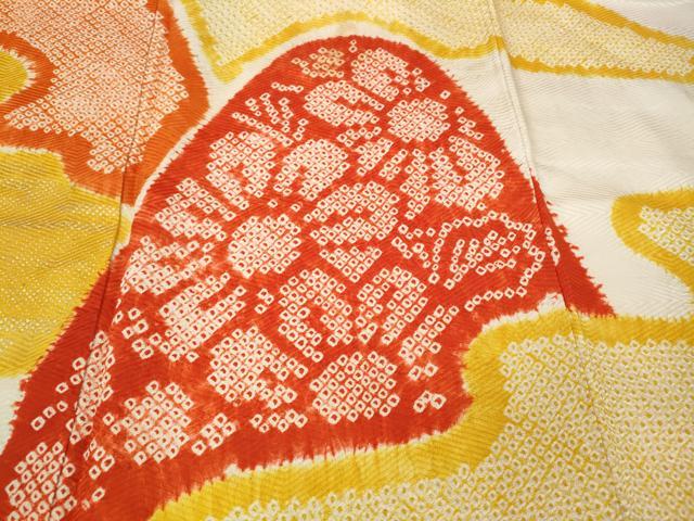 平和屋着物●豪華振袖　総絞り　エ霞遠山花文　金彩　正絹　逸品　CABI9849ut