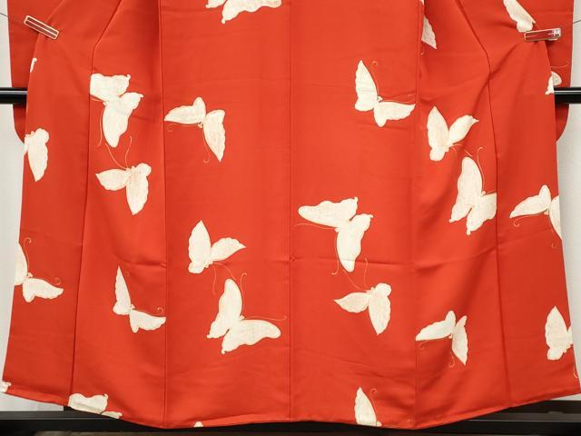 平和屋着物●豪華振袖　地紋起こし　舞蝶文　金彩　正絹　逸品　CABI9850ut