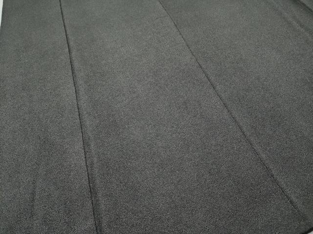 平和屋着物●江戸小紋　彫士：住田双光・染士：服部光擴　鮫小紋柄　黒地　鬼しぼ縮緬　正絹　逸品　CABI9852ut