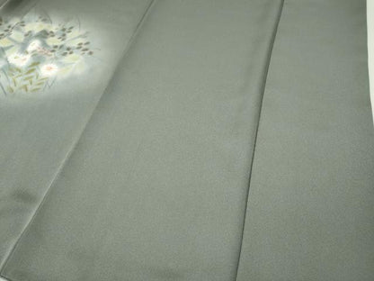 平和屋着物●訪問着　手描き　草花文　暈し染め　正絹　逸品　CABI9853ut