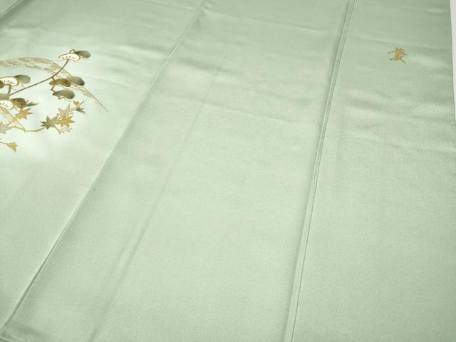 平和屋着物●金彩友禅作家　木村桂友　訪問着　遠山風景草花文　暈し染め　金彩　正絹　逸品　未使用　CABI9857ut