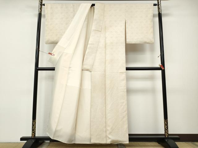 平和屋着物●大変加工の良い総絞り小紋　正絹　逸品　CABI9868ut
