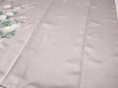 平和屋着物●中国三大刺繍　スワトウ刺繍　訪問着　冊子枝花文　暈し染め　銀彩　正絹　逸品　未使用　CABI9871ut