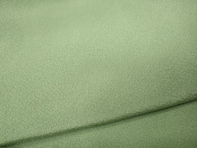 平和屋着物●上質な色無地　裏葉柳色　正絹　逸品　未使用　CABI9877ut